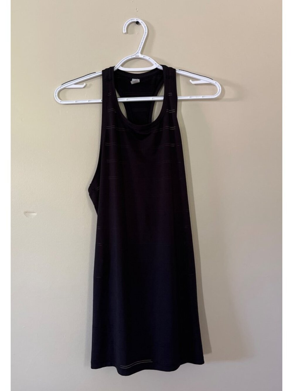 Athleta Womens Medium Black Racerback Straps Tank Top Shirt Activewear